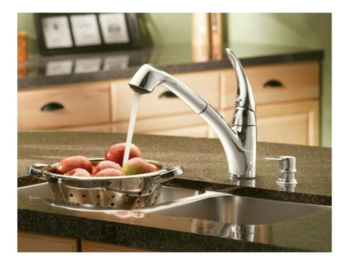 Moen 7560v Extensa Grifo De Cocina De Arco Bajo Con Una Sola