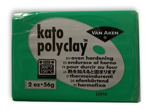 Arcilla Polimérica Van Aken Kato Polyclay 56 G Color Verde (Green)