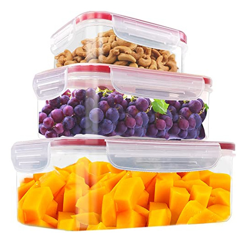 Utopia Kitchen Plastic Food Containers Set - 2qx58