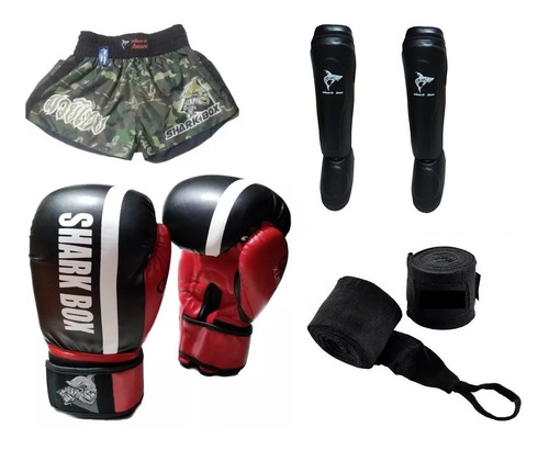 Kit Mma, Kick Boxing: Vendas, Tibiales, Short, Guantes!