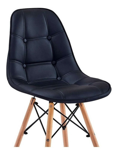 Cadeira Charles Eames Eiffel Botonê Cor da estrutura da cadeira Preta