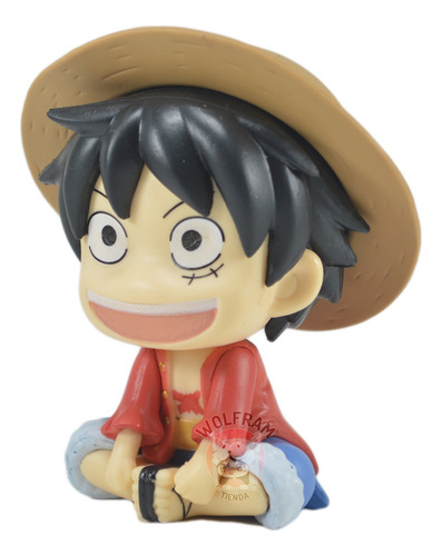 Figuras Muñeco Gashapon One Piece Luffy Cabezon