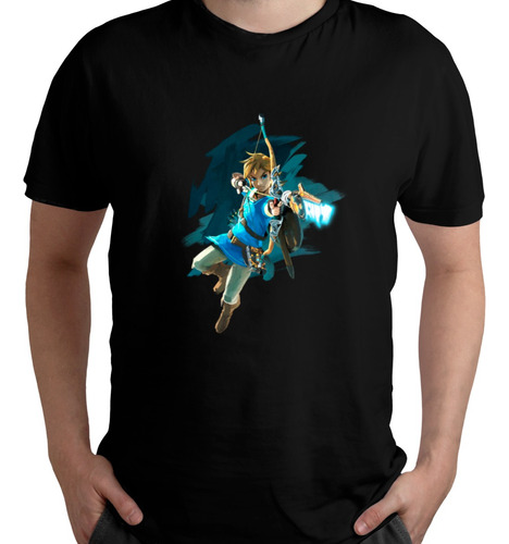 Playera Zelda Breath Of The Wild Link Para Hombre