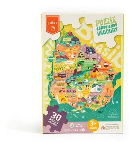 Puzzle Conociendo Uruguay 30pz Pika - Upalalá