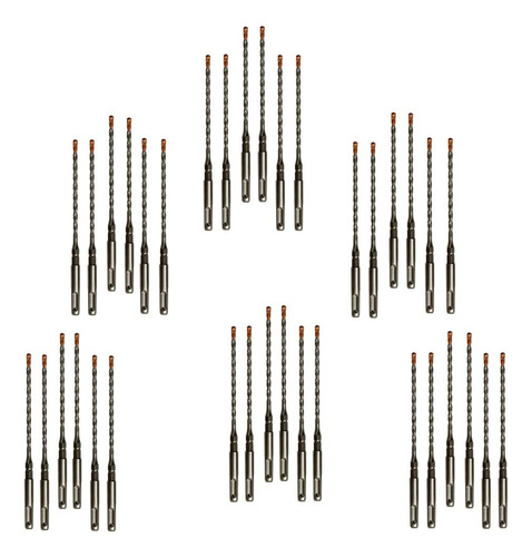 36pc, 3/16  X 7  1/4  Sds Plus Hex Brocas Martillo Rota...