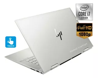 Ultrabook gamer HP Win ES83 plateada táctil 15.6", Intel Core i7 1260P 16GB de RAM 1 TB SSD, Intel Iris Xe Graphics 1920x1080px Windows 11 Home
