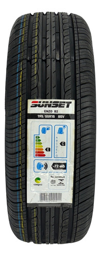 Kit 04 Pneus 195/55r15 85v Sunset Enzo B2 Fox + Brinde