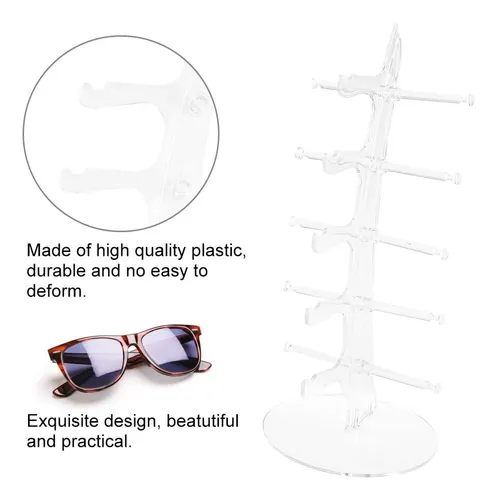 Exhibidor De Lentes Acr lico 5 Lentes Organizador De Gafas