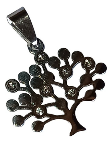 Dije Árbol De La Vida Strass Acero Quirúrgico 