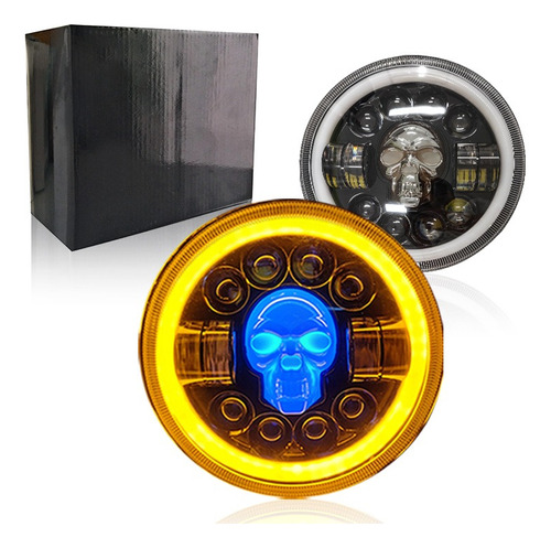 1 Faro Led Redondo 7 Pulgadas Luz Lupa Anti Niebla Jeep Moto