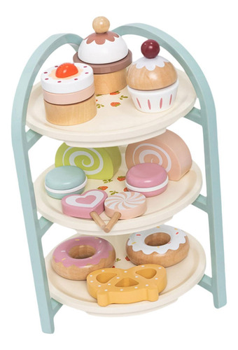 Soporte De Madera Para Pastel De Postre, Juego De