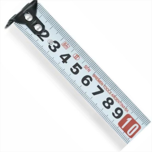 Cinta Metrica 8 Mt Autofrenante Punta Doble Iman 25mm Bremen 7614