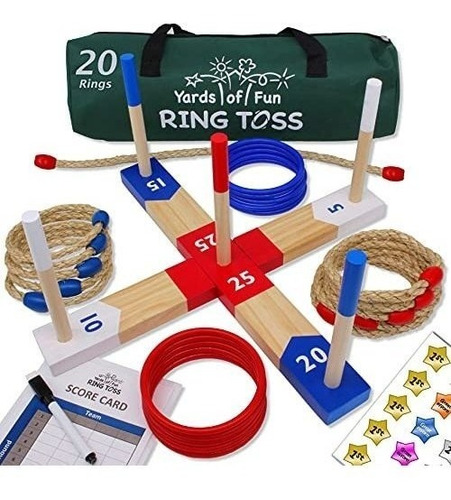 Ring Toss Game Set Familia Adultos Juego Para Niños 20...