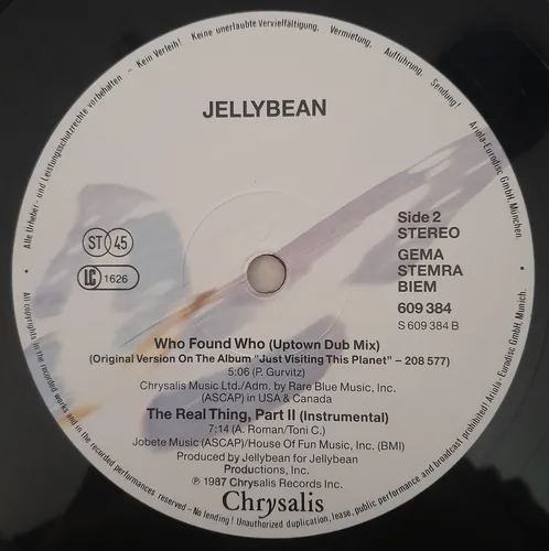Jellybean - Who Found Who Club Mix (Usado)
