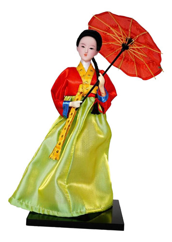 Figura De Kimono De Geisha, Muñeca Hanbok Coreana, Adorno