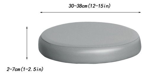 2 Funda Para Taburete, Funda Redonda De Repuesto Para Gris