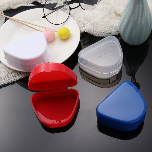 Caja De Almacenamiento De Dentaduras Postizas De 4 Piezas, S
