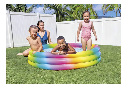 Intex Alberca Inflable Infantil 3 Aros. Alberca Colores