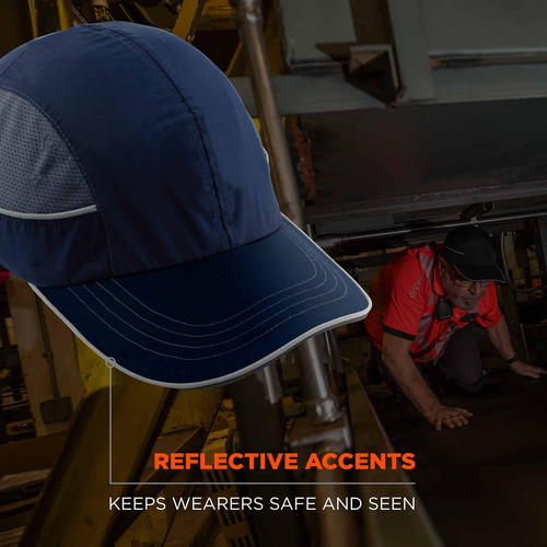 Gorra De Seguridad Marca Modelo Estilo Béisbol Azul Marino