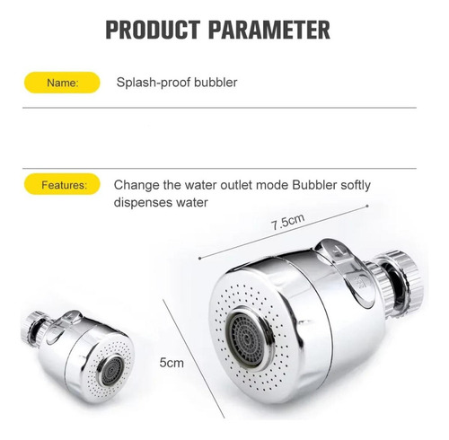 Chuveiros Faucet Splash Guard Extension Booster