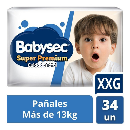 Babysec Super Premium Xxg X 34 Unidades