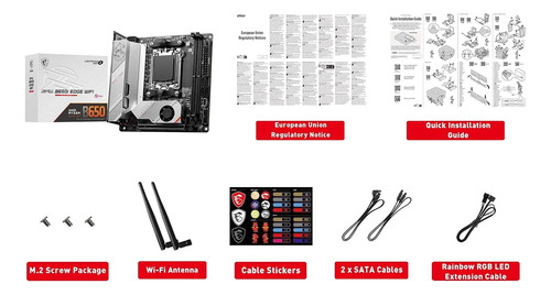 Placa Madre B650i Edge Wifi, Am5, Mini-itx, Ddr4, Bluetooth