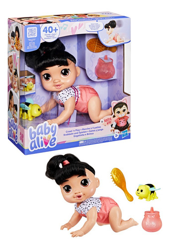 Muñeca Baby Alive Gatea Y Juega Katie Kat