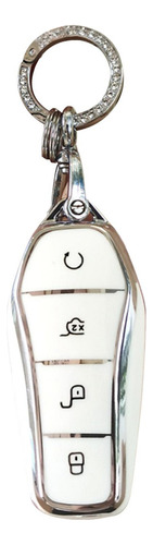 Yan Funda De Tpu For Llave For Coche Byd Blanco Con Llavero