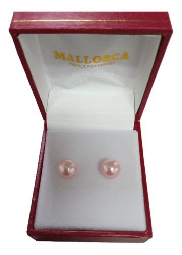 Aros Perlas Mallorca Rosado