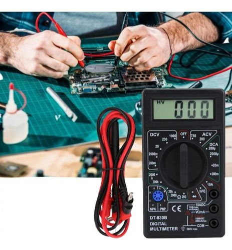 Tester Multitester Multimetro Digital Pantalla Lcd 830
