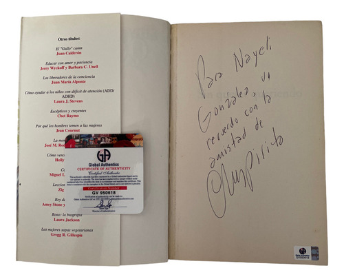 Autografo De Chespirito Autografiado X Roberto Gomez Bolaños (Usado)