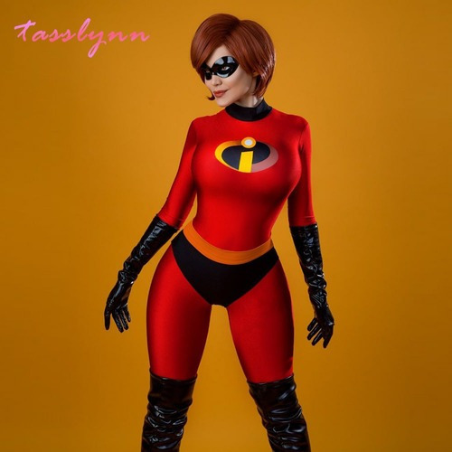 Z Mr Mrs Incredibles Cosplay Elastigirl Hulk Spider Familia