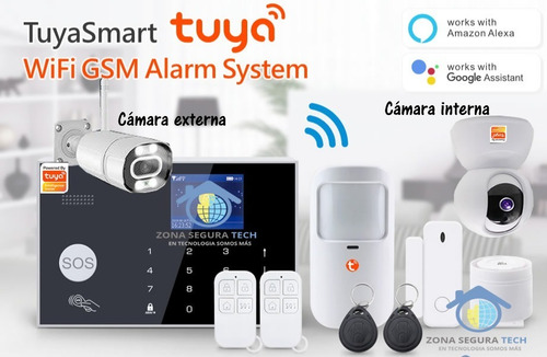 Kit De Seguridad Alarma Smart Wifi Gsm G30 Con Cámaras