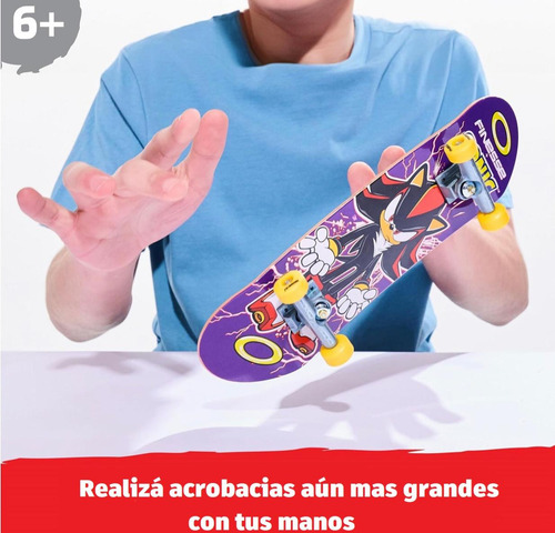 Patineta Skate Tech Deck Handboard Sonic 13907 27 Cm