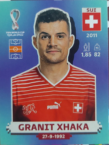 Lámina Album Mundial Qatar 2022 / Granit Xhaka / Sui14