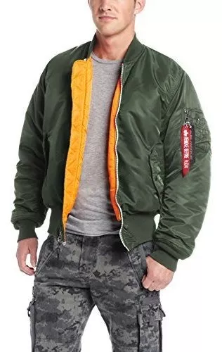 Clásica Chaqueta Bomber Militar, Alpha Industries, Hombre