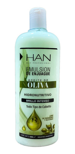 Han Enjuague Acondicionador Aceite De Oliva Brillo X 500 