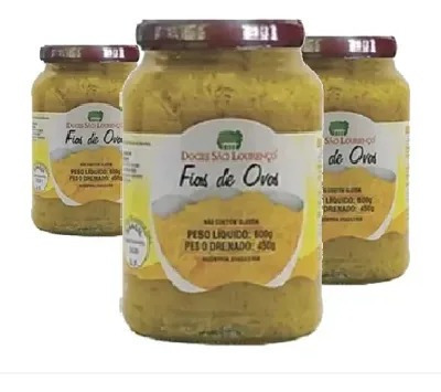 3x Fio De Ovos São Lourenço 450g