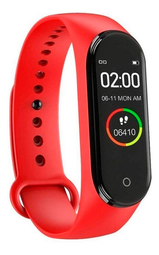 Imagen 1 de 5 de Smartwatch Nictom Sb04 Smartband Rojo