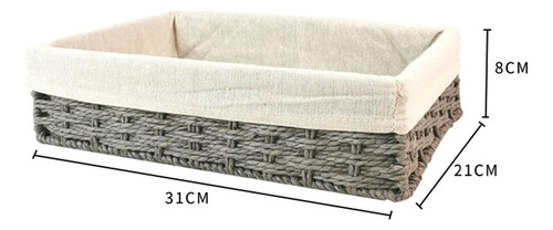 Cestas De Almacenamiento De Mimbre Para Una Gris M