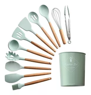 Set De Utensilios De Cocina 12 Piezas En Silicona