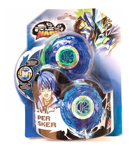 Beyblade C/ Lançador Peão Batalha Infinity Nado Pião Rápido