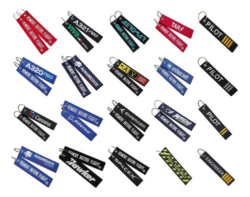 3 Llaveros Remove Before Flight ® Combo