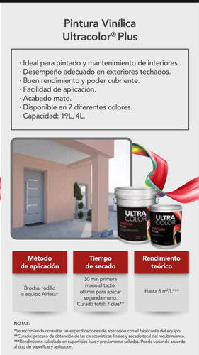 Imagen 2 de 5 de Cubeta De Pintura Vinilica Lavable 19lt Color Blanco