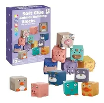 Comprar Cubos Silicona Didácticos Apilables Animales Red Organizador