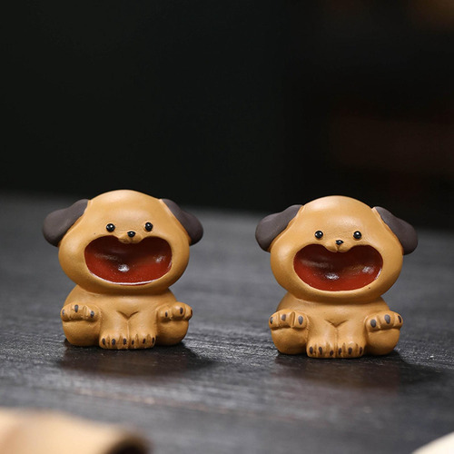 Estatua De Perro Mascota De Té, Adorno De Mascota De Té De