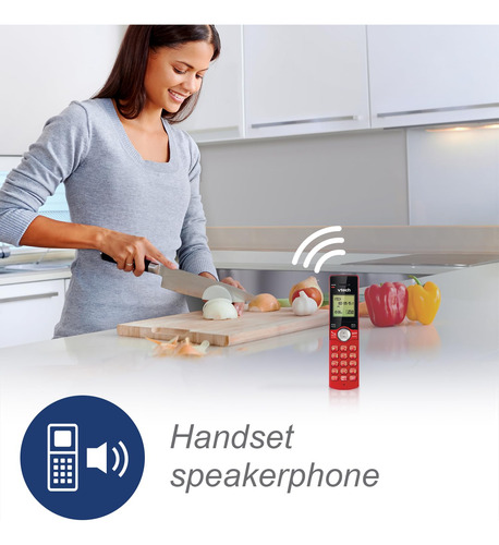 Teléfono Inalámbrico Dect 6.0 Con Identificador Y Altavoz, R