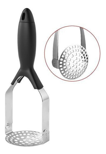 Amassador Espremedor De Batata Purê Legume Inox Dobrável