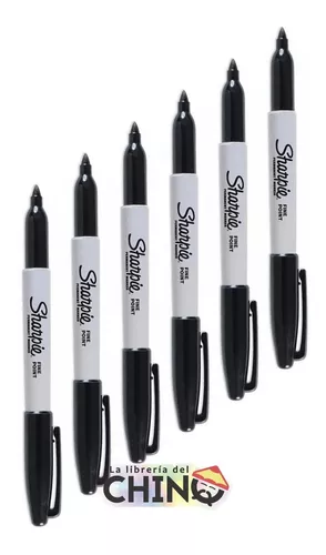 Sharpie Marcador Permanente Punta Fina Negro x 1 