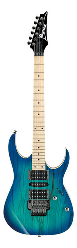 Guitarra eléctrica Ibanez RG Standard RG370AHMZ de fresno blue moon burst con diapasón de arce